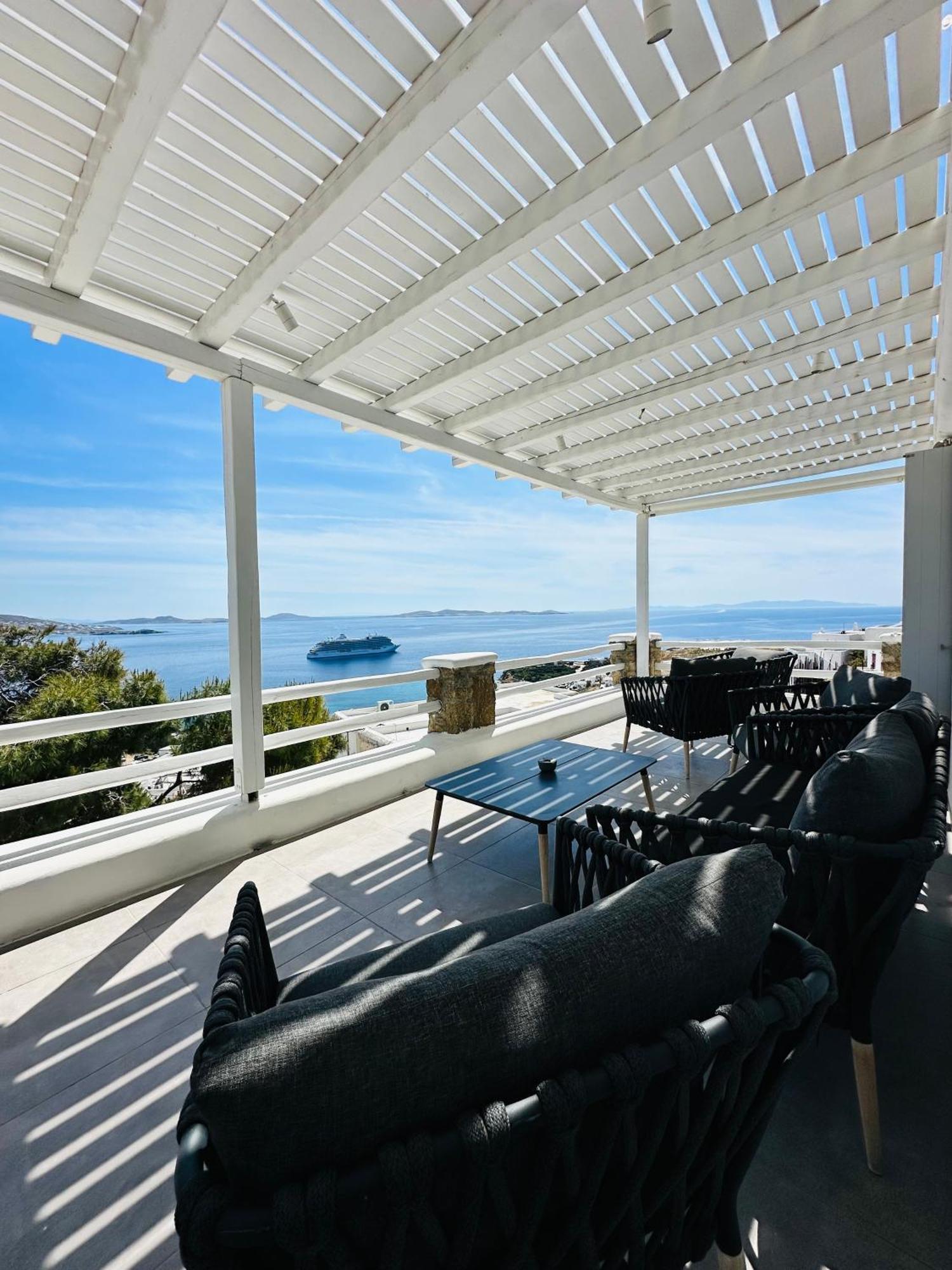 Seaview & Jacuzzi Summer Residence Mykonos Town Exterior photo